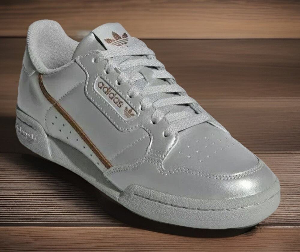 Adidas Originals Rare Grey Metallic Continental Lifestyle Shoes Womens 10 New